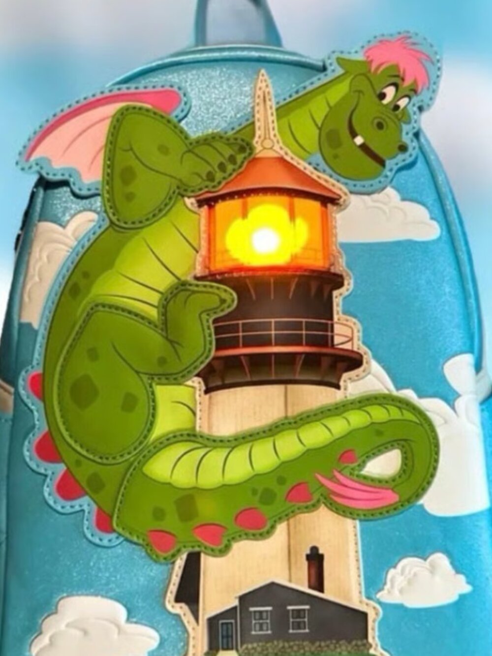 Loungefly Pete’s Dragon Elliot’s Lighthouse Mini Backpack